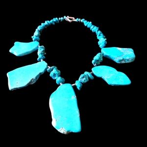 Vintage Authentic Natural Turquoise Necklace